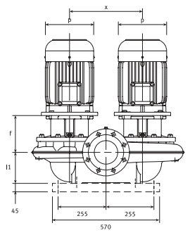 ������������ ������������ �� ����������� � �������� �������� FLSD4 125-200/40 230/400 ���. 0000143514