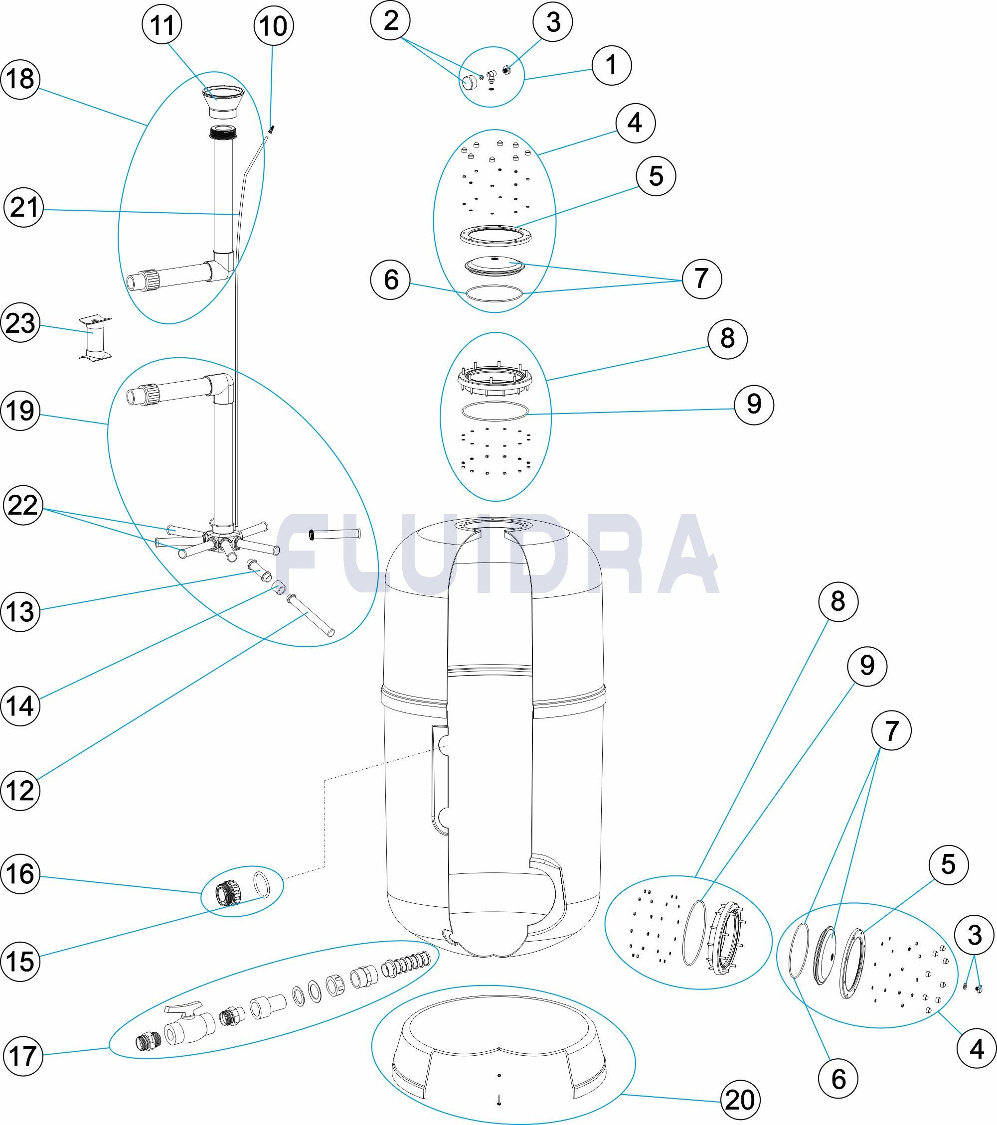 ����������� ������� ARTIC PLUS Ø 650 ��, 16,5 �3/�, � ������� ������������, ������� 1,2 � ���. 36053-100