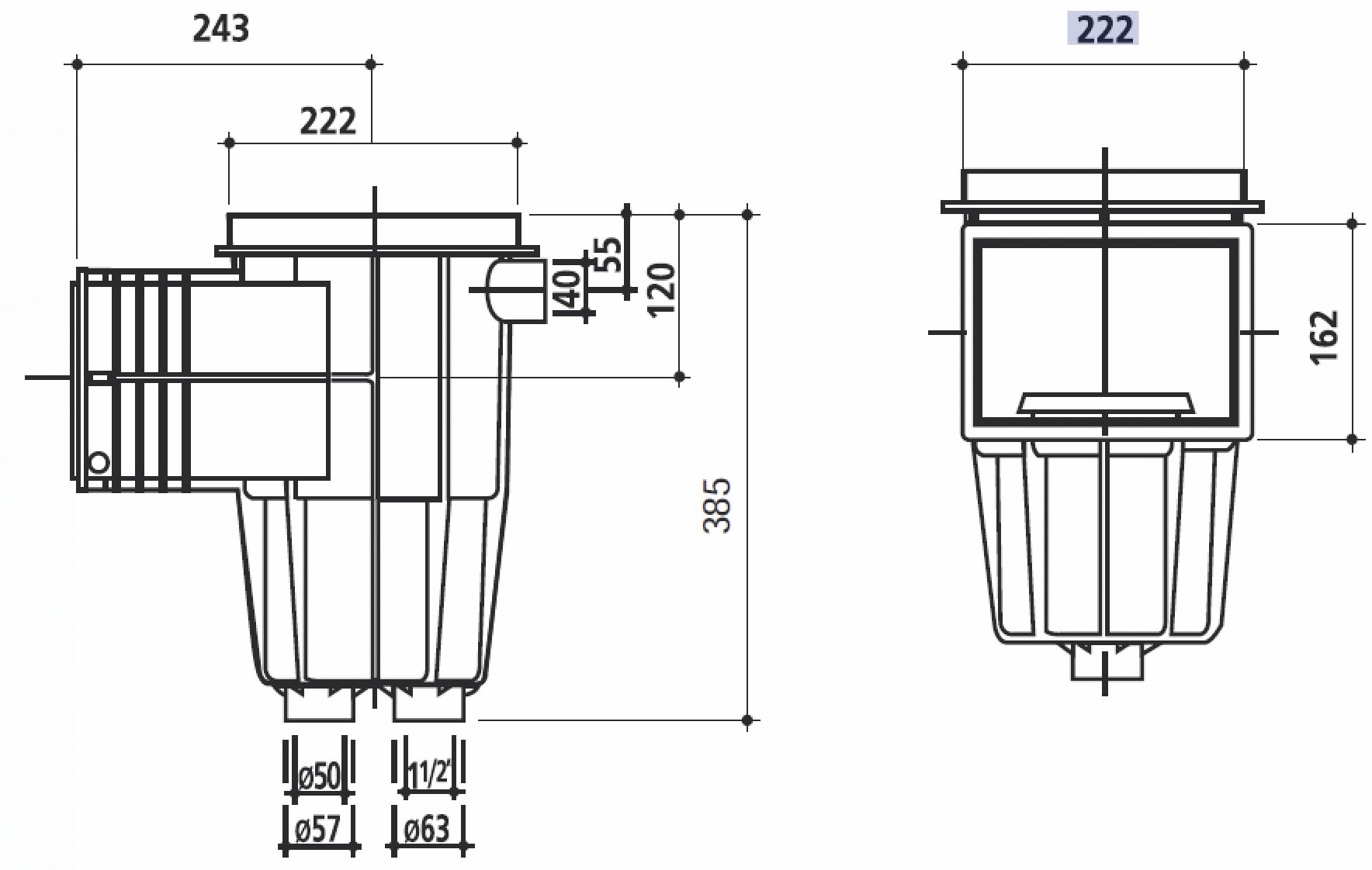 ������� Gemas 222�162�� 1 1/2" �� � ���������� ������� ��� �����. ����� (������) (04111FW)